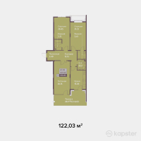ЖК Династия — 3-ком 122 м² (от 98 844 300 тг)