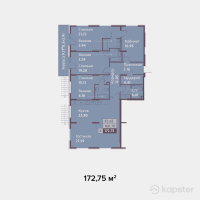 ЖК Династия — 4-ком 172,8 м² (от 139 927 500 тг)