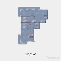 ЖК Династия — 5-ком 210 м² (от 170 116 200 тг)