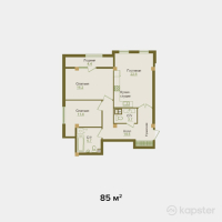 ЖК Alatau Golf Residences — 3-ком 85 м² (null)