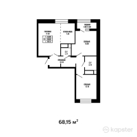 ЖК Megapolis — 3-ком 68,2 м² (от 28 779 745 тг)