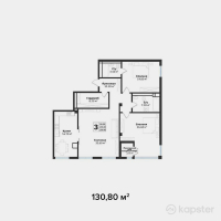 ЖК Silver Hills — 3-ком 130,8 м² (от 91 560 000 тг)