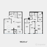 ЖК Silver Hills — 3-ком 195,1 м² (от 136 570 000 тг)