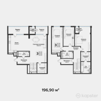 ЖК Silver Hills — 3-ком 196,9 м² (от 137 830 000 тг)