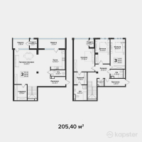 ЖК Silver Hills — 4-ком 205,4 м² (от 143 780 000 тг)