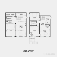 ЖК Silver Hills — 5-ком 258,3 м² (от 180 810 000 тг)