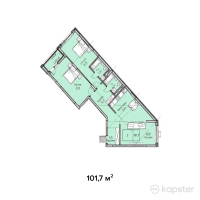 ЖК Q-Way — 3-ком 101,7 м² (от 30 510 000 тг)