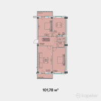 ЖК Семья — 3-ком 101,8 м² (от 30 534 000 тг)