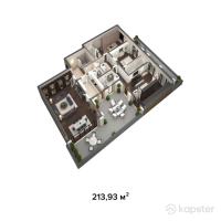 VIP городок Saranda — 4-ком 213,9 м² (от 205 372 800 тг)