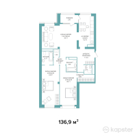 ЖК Remizovka — 3-ком 136,9 м² (null)