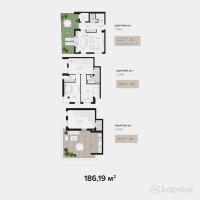 ЖК Kerey Residence — 3-ком 186,2 м² (от 139 642 500 тг)
