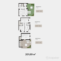 ЖК Kerey Residence — 3-ком 201,7 м² (от 151 267 500 тг)