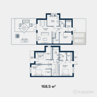 КГ Nova Park — 5-ком 168,5 м² (от 82 500 000 тг)