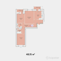 ЖК Adam Armany — 3-ком 88,4 м² (от 31 824 000 тг)