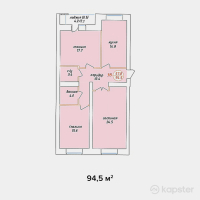 ЖК Adam Armany — 3-ком 94,5 м² (от 34 020 000 тг)