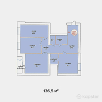 ЖК Adam Armany — 3-ком 136,5 м² (от 49 140 000 тг)