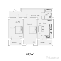 КД Lancashire — 2-ком 89,7 м² (null)