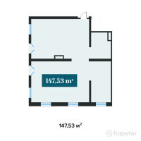 ЖК Центральный на Тулебаева — 1-ком 147,5 м² (от 271 455 200 тг)