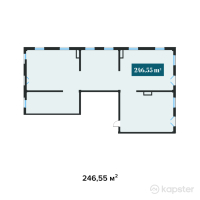 ЖК Центральный на Тулебаева — 4-ком 246,6 м² (от 425 298 750 тг)