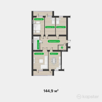 ЖК Aktobe Towers-2 — 4-ком 144,9 м² (от 36 175 000 тг)