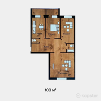 ЖК Grand Aktobe — 3-ком 103 м² (от 27 810 000 тг)