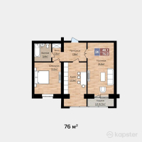 ЖК Яссауи — 2-ком 76 м² (от 34 960 000 тг)