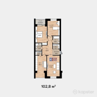 ЖК Яссауи — 3-ком 102,8 м² (от 37 674 000 тг)