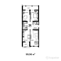 ЖК Terra — 3-ком 100 м² (null)