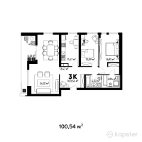 ЖК Terra — 3-ком 100,5 м² (null)