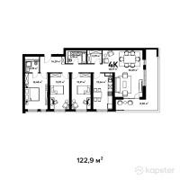 ЖК Terra — 4-ком 122,9 м² (null)