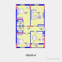 ЖК AQ ORDA — 3-ком 120 м² (от 46 211 550 тг)