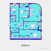 ЖК AQ ORDA — 4-ком 157,7 м² (от 60 702 950 тг)