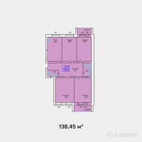 ЖК TOMIRIS — 4-ком 138,5 м² (от 32 812 650 тг)