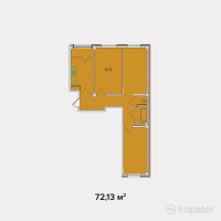ЖК Ozhet Plus — 3-ком 72,1 м² (от 34 622 400 тг)
