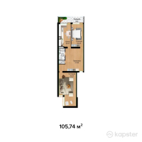 ЖК Жаксылык — 3-ком 105,7 м² (от 16 918 800 тг)