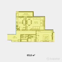 ЖК Nur-Sultan City — 2-ком 65,6 м² (от 20 795 200 тг)