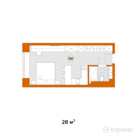 Апарт-отель YE`S Астана — 1-ком 28 м² (от 25 200 000 тг)