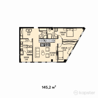 ЖК Golden Residence — 5-ком 145,2 м² (от 94 380 000 тг)