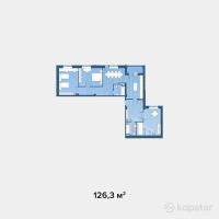 ЖК Dostyk — 4-ком 126,3 м² (от 42 339 000 тг)