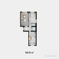 ЖК Asiya — 2-ком 96,2 м² (от 19 230 000 тг)
