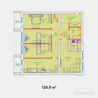 ЖК Washington — 5-ком 126,9 м² (от 69 795 000 тг)