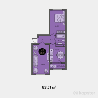 ЖК Sensata City — 2-ком 63,2 м² (null)