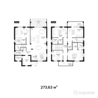 КГ Nova Village — 5-ком 273,6 м² (от 165 212 321 тг)