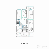ЖК Назым — 4-ком 101,5 м² (от 32 480 000 тг)