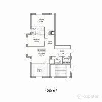 КД Alma Garden — 3-ком 120 м² (от 144 000 000 тг)