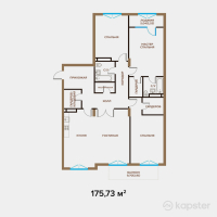 ЖК Exclusive Юбилейный — 4-ком 175,7 м² (от 316 260 000 тг)