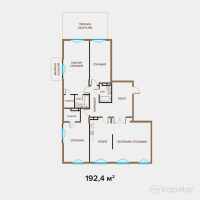 ЖК Exclusive Юбилейный — 4-ком 192,4 м² (от 346 320 000 тг)