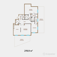 ЖК Exclusive Юбилейный — 3-ком 219,9 м² (от 395 820 000 тг)