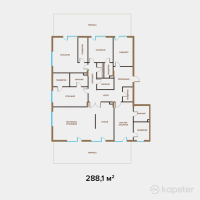 ЖК Exclusive Юбилейный — 5-ком 288,1 м² (от 518 580 000 тг)