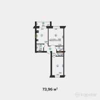 ЖК Alima — 2-ком 74 м² (от 20 708 800 тг)